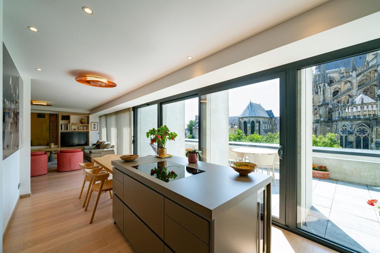 Appartement Les 7 Anges - Cathédrale de Reims Extérieur photo