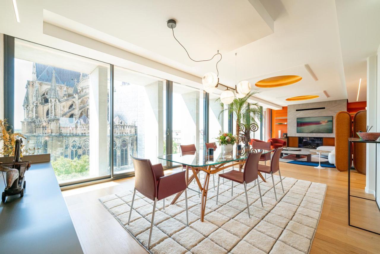 Appartement Les 7 Anges - Cathédrale de Reims Extérieur photo